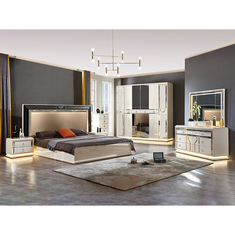 Minimalist Designer Turkish Style Bedroom Furniture Set