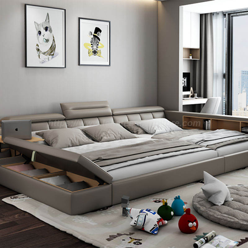 Modern Multifunctional Smart Luxury Bed