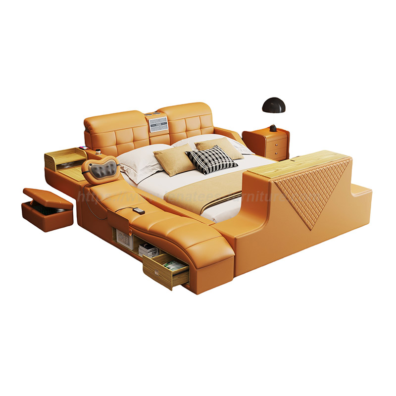 Multifunctional Lifting TV Tatami Bed