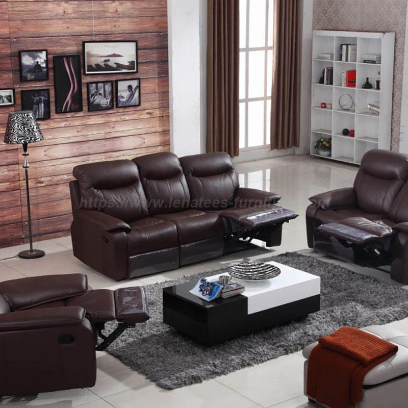 New Leather 6 Seater Electric Recliner Sofa