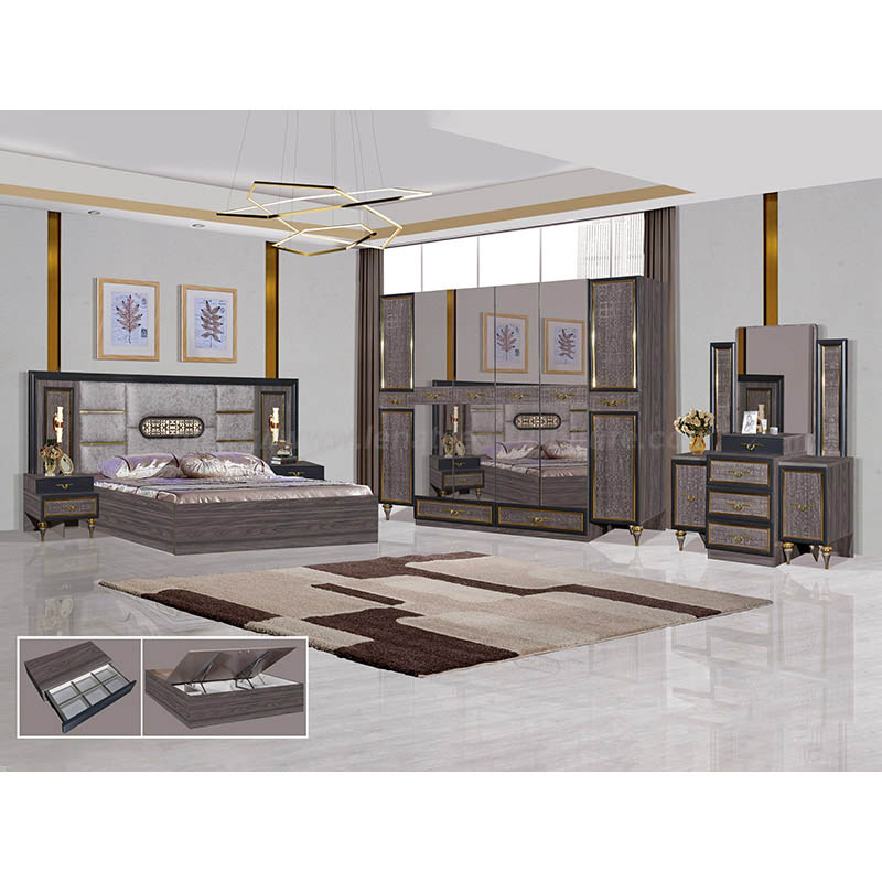 Turkish Designer Style Fashion Bedroom Furniture Set