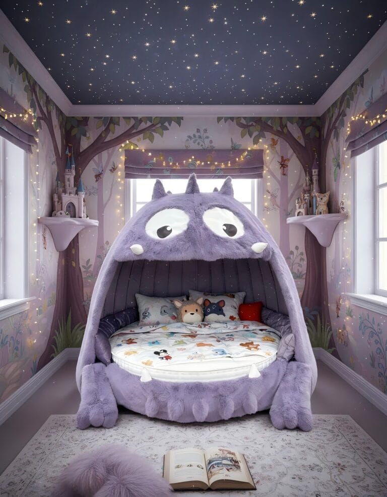 Lit géant « Monstre violet »