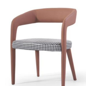 Modern Italian Design Luxury Dining Chair - Gold Metal Accents & High Density Foam Padding for Home, Villa & Hotel Restaurant