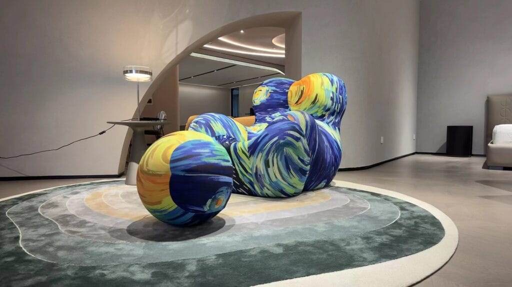 Van Gogh Starry Night Inspired Art Sofa