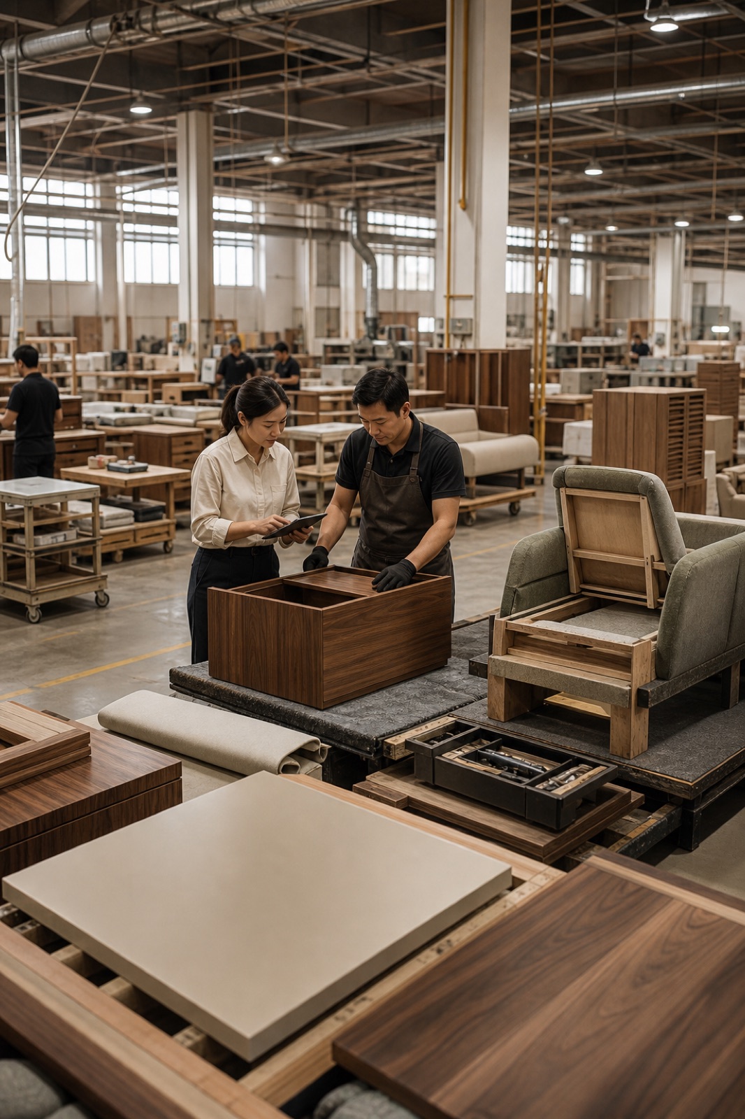 Dining furniture manufacturer China factory producing custom dining tables and chairs