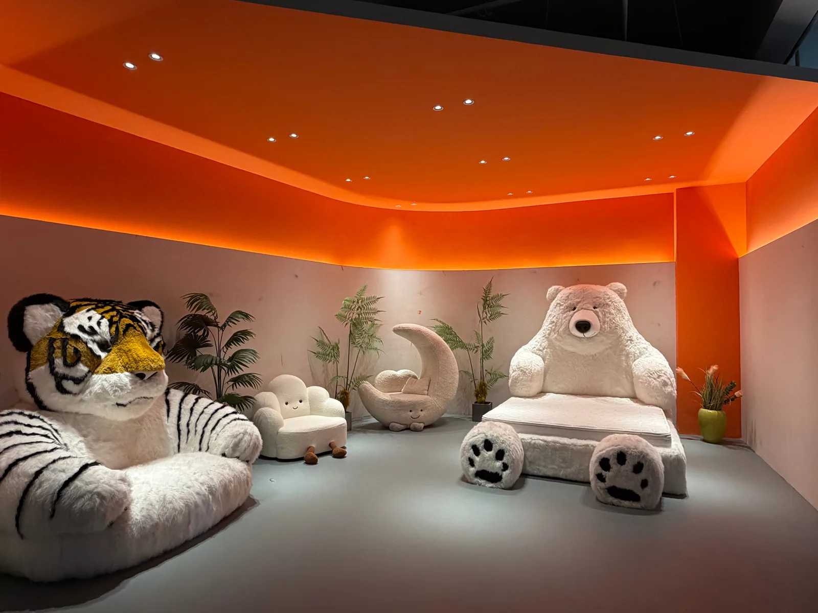 Furniture showroom used for design, finish and material review
