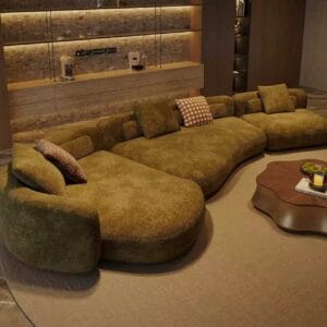 Luxury Curved Modular Sectional Sofa with Chaise Lounge