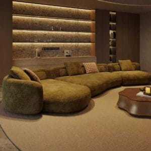 Luxury Curved Modular Sectional Sofa with Chaise Lounge image 2 Luxury Curved Modular Sectional Sofa with Chaise Lounge