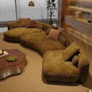 Luxury Curved Modular Sectional Sofa with Chaise Lounge image 5 Luxury Curved Modular Sectional Sofa with Chaise Lounge