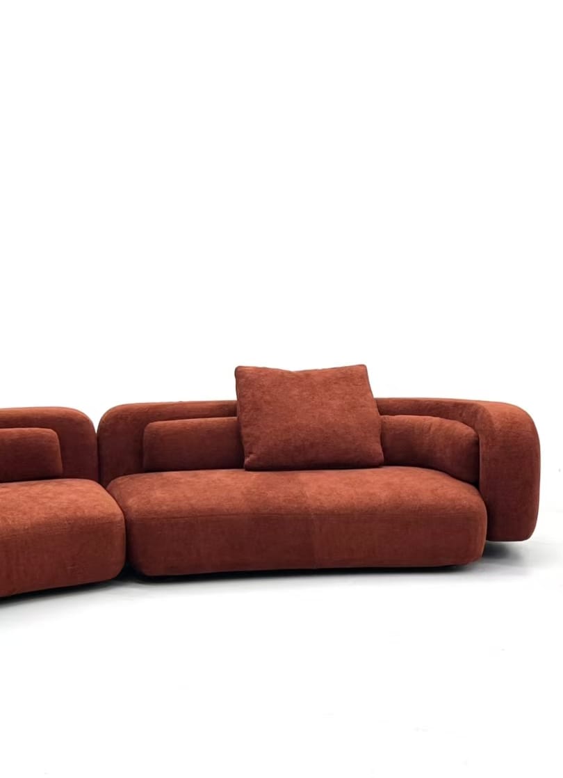 Modern Curved Modular Sectional Sofa with Rounded Arms image 5 Modern Curved Modular Sectional Sofa with Rounded Arms