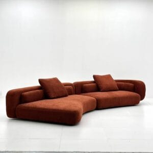 Modern Curved Modular Sectional Sofa with Rounded Arms image 6 Modern Curved Modular Sectional Sofa with Rounded Arms