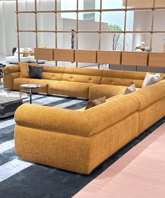 Modern Modular Sectional Sofa with Rounded Arms Modern modular sectional sofa with rounded arms