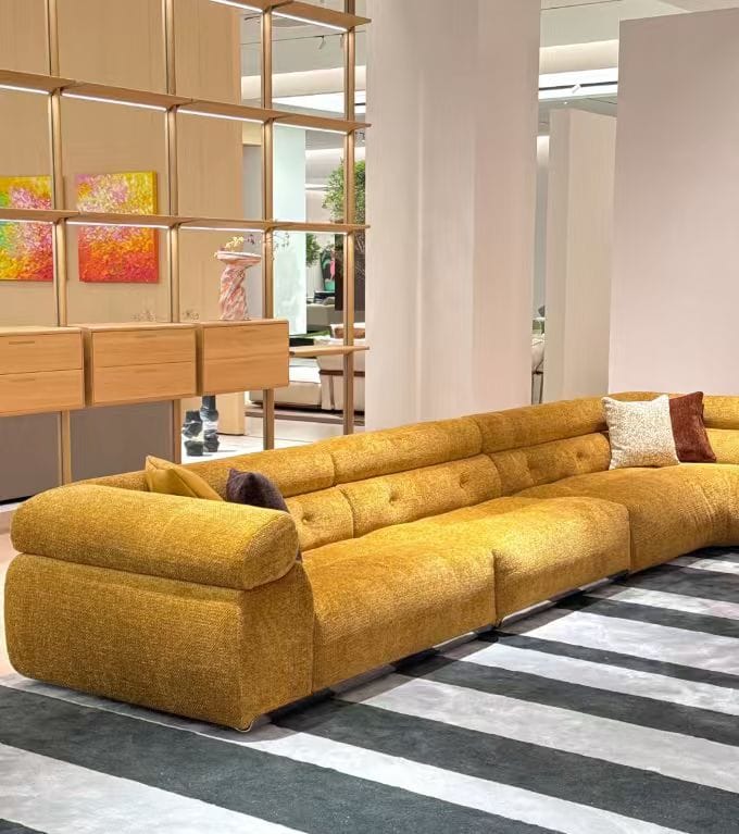 Modern Modular Sectional Sofa with Rounded Arms Modern modular sectional sofa with rounded arms