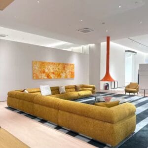 Modern Modular Sectional Sofa with Rounded Arms Modern modular sectional sofa with rounded arms