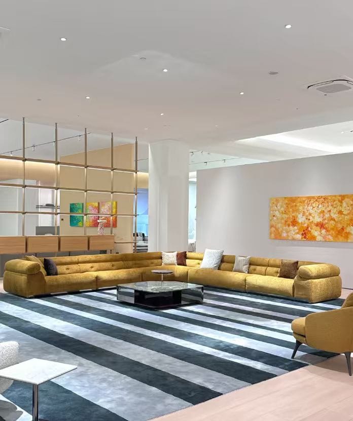 Modern Modular Sectional Sofa with Rounded Arms Modern modular sectional sofa with rounded arms