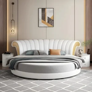 Light luxury round bed