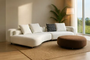 FX-6024 upholstered sofa alternate product photograph