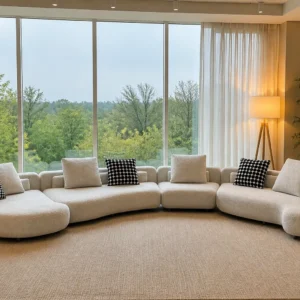 FX-6024 upholstered sofa shown in the 2026 collection