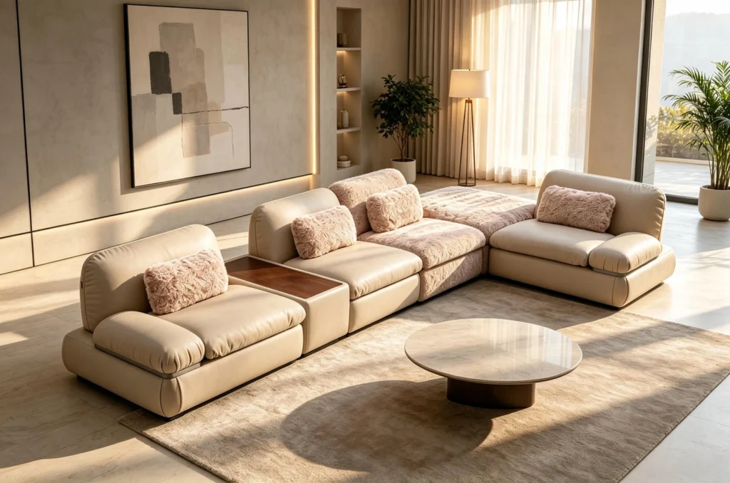 HD2447 upholstered sofa shown in the 2026 collection
