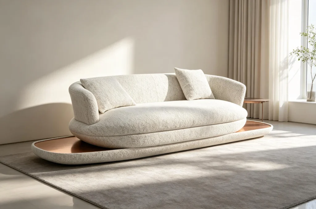 WZ3014 upholstered sofa shown in the 2026 collection