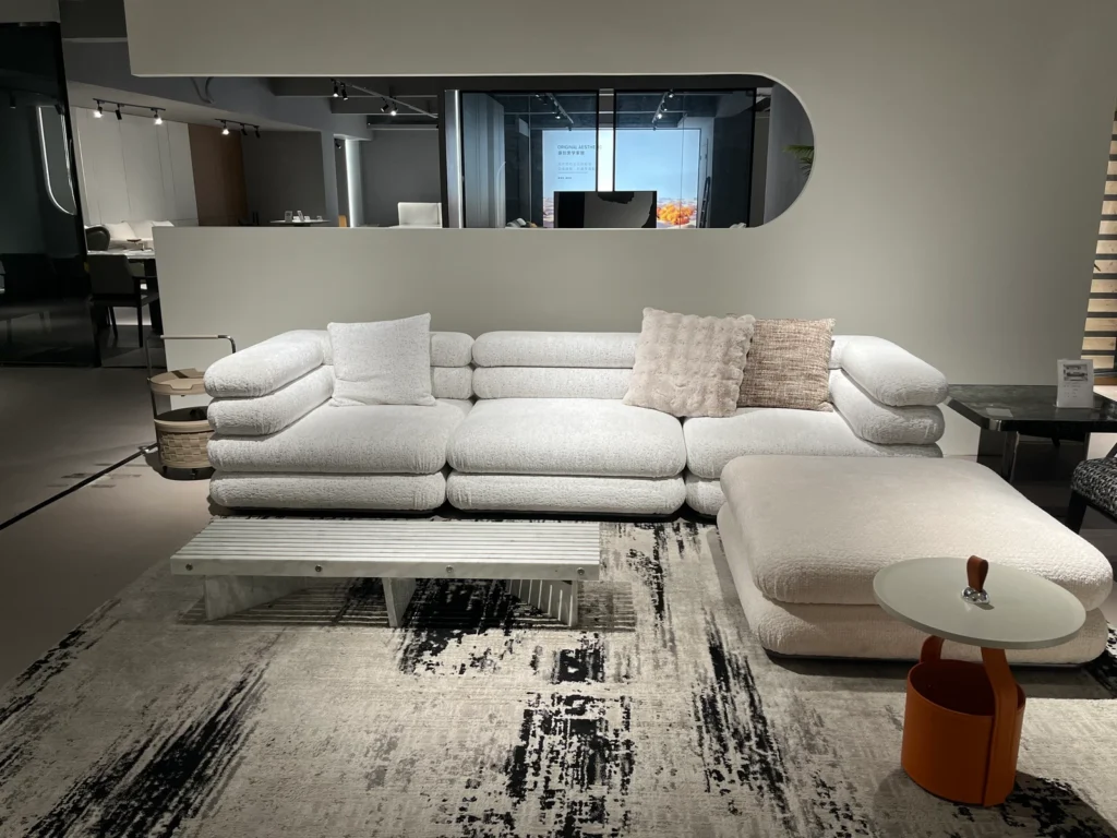 WZ3022 upholstered sofa shown in the 2026 collection